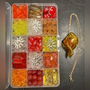 Craft Beads, SUNBURST - SUNBURN WARNING, Jewelry Supplies, loose bulk beads